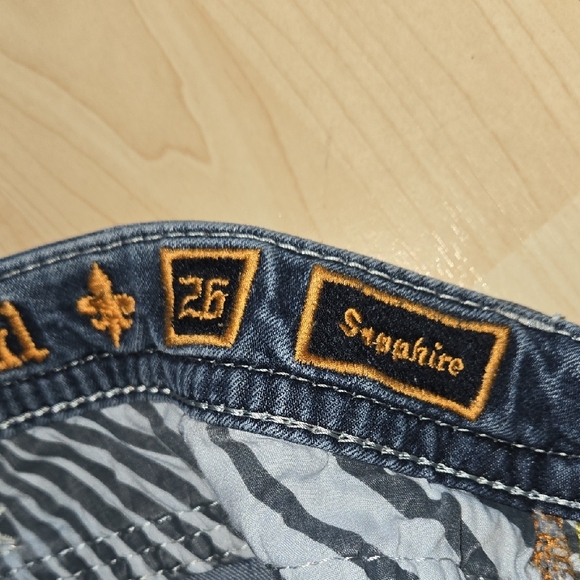 Rock Revival Women's Mid Rise Boot Sapphire Jeans Size 26 - Picture 10 of 12